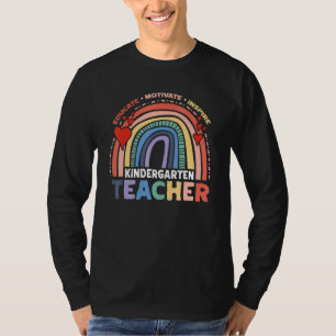 Camiseta Educar para motivar a inspirar la lluvia de profes