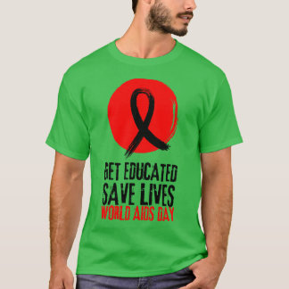 Camiseta Educar para salvar vidas Día Mundial contra el SID