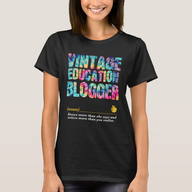 Camiseta Education Blogger Appreciation Week Back to School (Anverso)