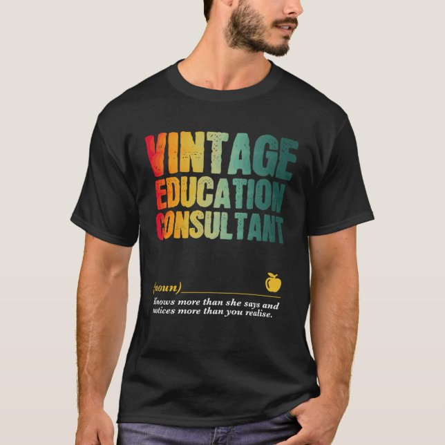 Camiseta Education Consultant Appreciation Week Back to Sch (Anverso)
