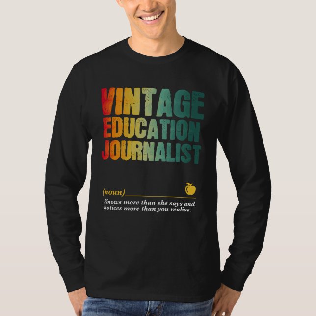 Camiseta Education Journalist Appreciation Week Back to Sch (Anverso)