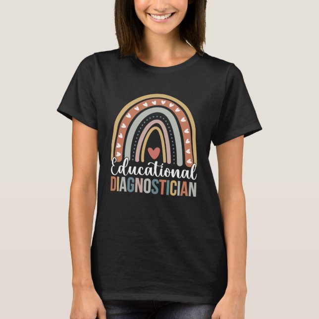 Camiseta Educational Diagnostician Rainbow Educational Diag (Anverso)