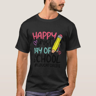 Camiseta Educator Innovator Happy First Day Of School
