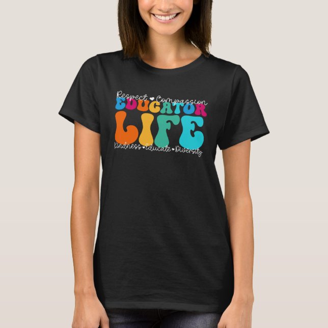 Camiseta Educator Life Appreciation Week Back to School (Anverso)
