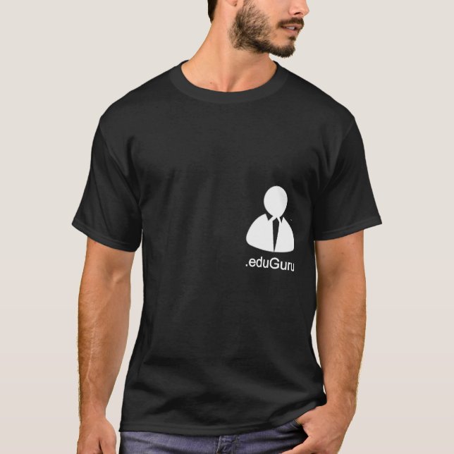 Camiseta .eduGuru - ¿Guru conseguido? (Negro) (Anverso)