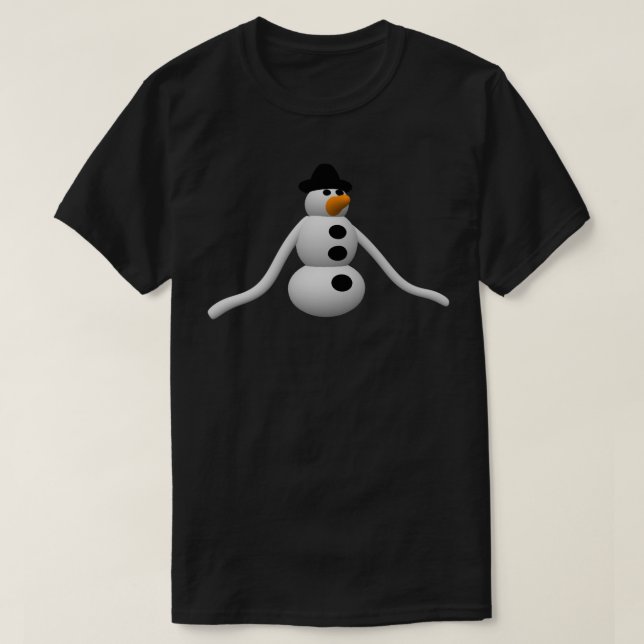 Camiseta EdukayFUN muñeco de nieve (Diseño del anverso)