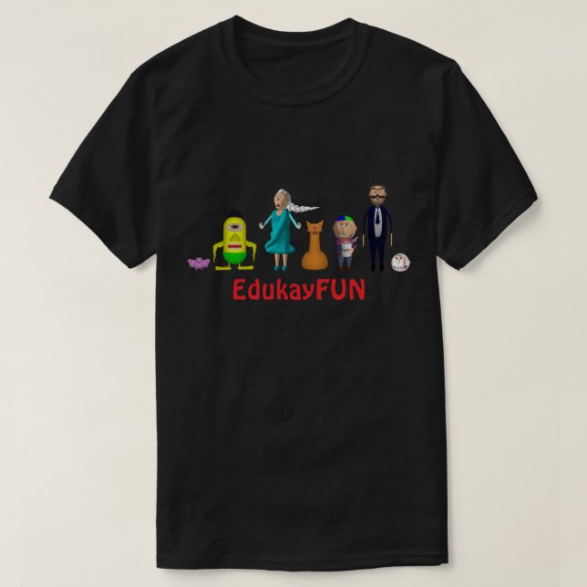 Camiseta EdukayFUN T-shirt (With Johnny, Papa, Ulsa & more) (Diseño del anverso)