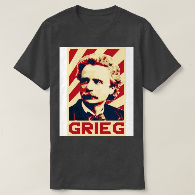 Camiseta Edvard Grieg Retro (Diseño del anverso)