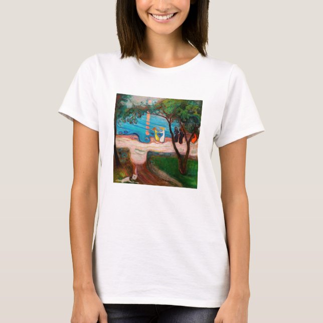 Camiseta Edvard Munch - Baile en la playa (Anverso)