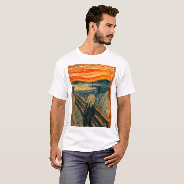 Camiseta EDVARD MUNCH - el grito 1893 (Anverso completo)
