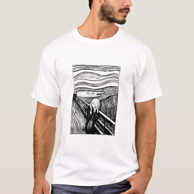 Camiseta Edvard Munch - La litografía de la crema (Anverso)