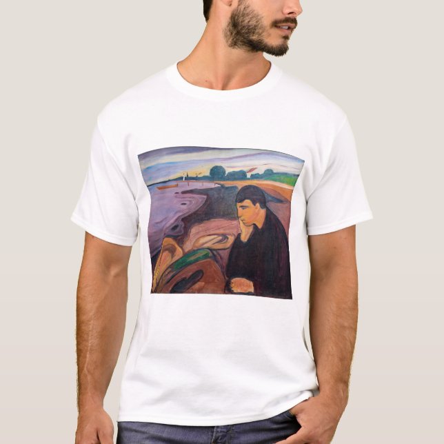Camiseta Edvard Munch - Melancholy 1894 (Anverso)
