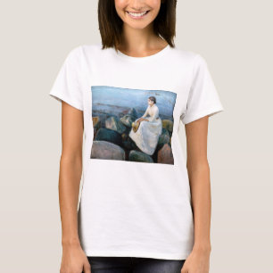 Camiseta Edvard Munch - Noche de verano, Inger en la playa