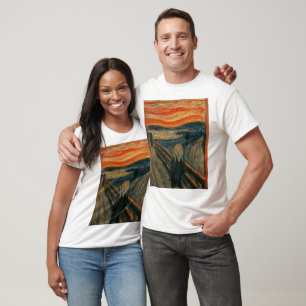 Camiseta Edvard Munch Pintando El Grito (Skrik) 1893
