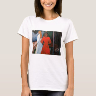 Camiseta Edvard Munch - Rojo y Blanco