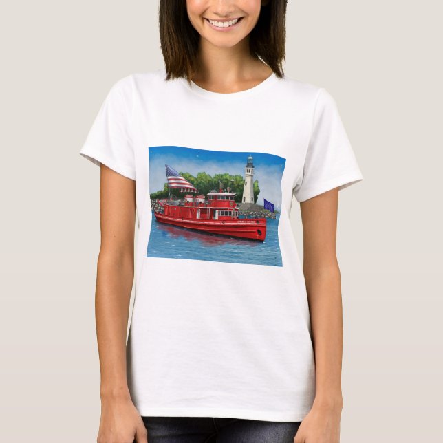 Camiseta Edward Cotter en un barco de bomberos de búfalo (Anverso)