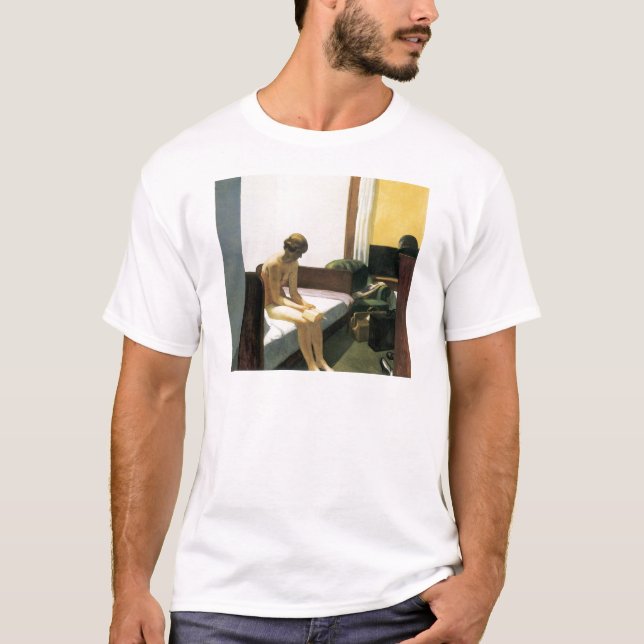Camiseta Edward Hopper, Hotel Room, 1931 (Anverso)