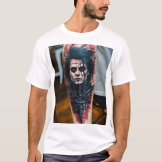 Camiseta Edward Scissorhand Resumen Tattoo T-Shirt