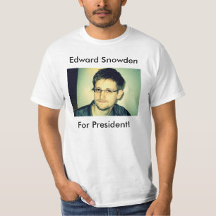 Camiseta ¡Edward Snowden para el presidente!