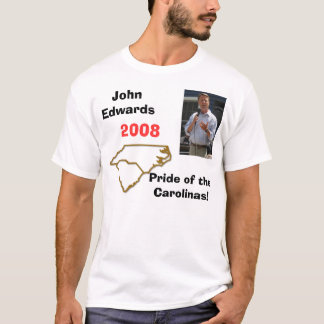 Camiseta Edwards7, carolinas, John Edwards, 2008, orgullo