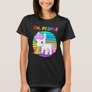 Camiseta Ee People Unicorn Sunset Rainbow