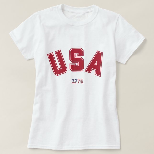 CAMISETA EE.UU. 1776 (Diseño del anverso)
