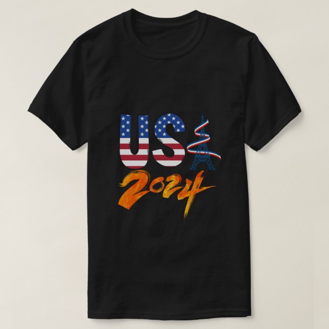 Camiseta EE. UU. 2024 Pares Olímpicos  (Diseño del anverso)