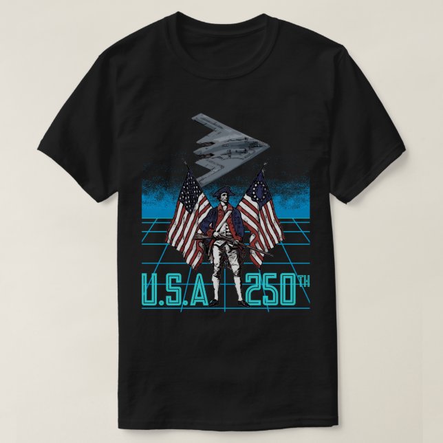 CAMISETA EE. UU. 250º  (Diseño del anverso)