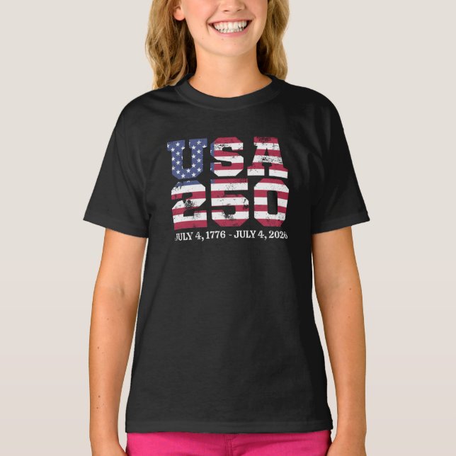 Camiseta EE. UU. 250 4 de julio (Anverso)