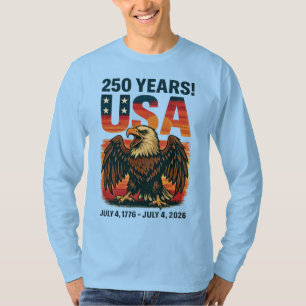 Camiseta EE. UU. 250 años - Águila calva patriótica 4 de ju