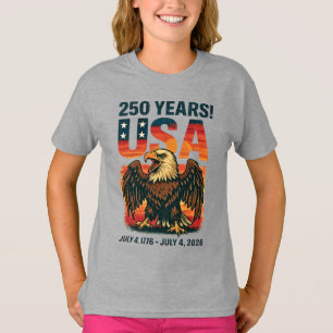 Camiseta EE. UU. 250 años - Águila calva patriótica 4 de ju