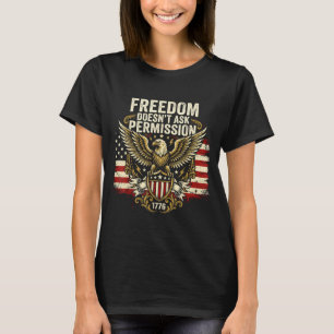 Camiseta EE. UU. 250 años cuarto de julio patriótico 1776