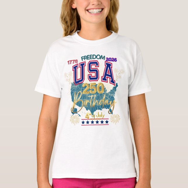 CAMISETA EE. UU. 250 AÑOS DE LIBERTAD (Anverso)