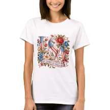 EE. UU. 250 años de libertad floral patriótico vin