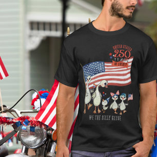 Camiseta EE. UU. 250 Años de Libertad Patriótico Ganso Tont
