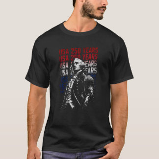 Camiseta EE. UU. 250 años George Washington Patriótico Vint