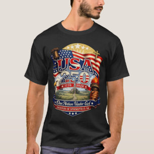 Camiseta EE. UU. 250 Springfield MA Patrimonio Americano Pa