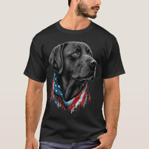 Camiseta Ee.Uu. 4 De Julio El Negro Patriótico Americano La