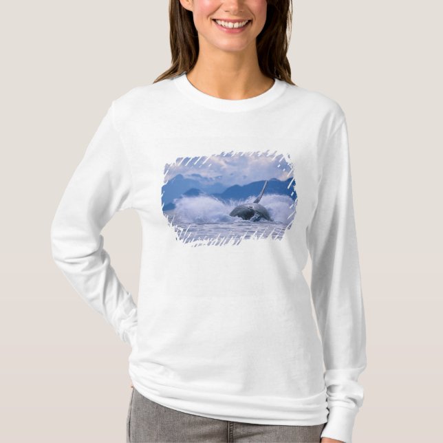 Camiseta EE.UU., Alaska, Bosque Nacional Tongass, Humpback (Anverso)