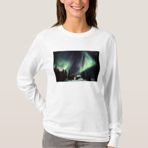 Camiseta EE. UU., Alaska, Chena Hot Springs. Aurora