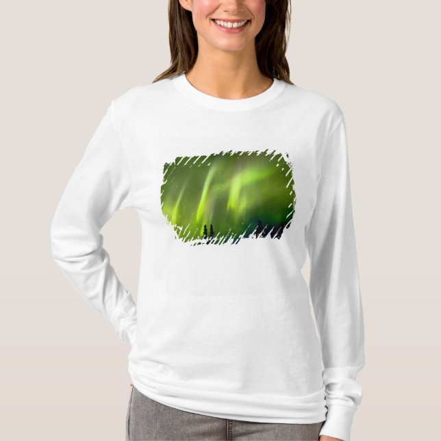 Camiseta EE. UU., Alaska, Chena Hot Springs. Aurora 3 (Anverso)