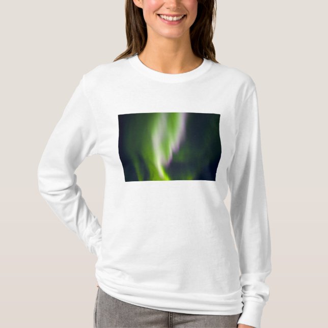 Camiseta EE.UU., Alaska, Chena Hot Springs. Aurora Boreal (Anverso)