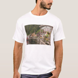 Camiseta EE. UU., Alaska, Ketchikan, Creek Street, centro