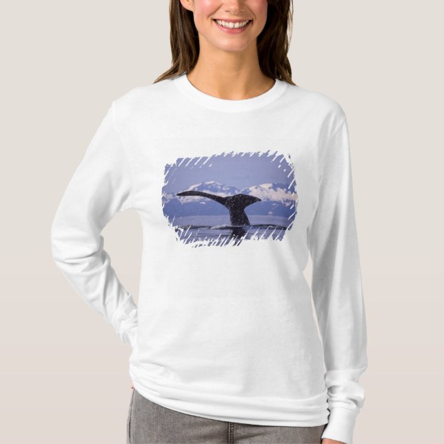 Camiseta EE. UU., Alaska, Pasaje Interior Ballena jorobada (Anverso)