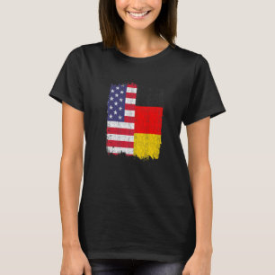 Camiseta Ee. Uu. Alemania Bandera Estadounidense Alemán