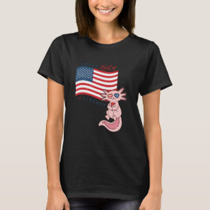 Camiseta EE. UU. América Dulce tierra libertad Ajolote