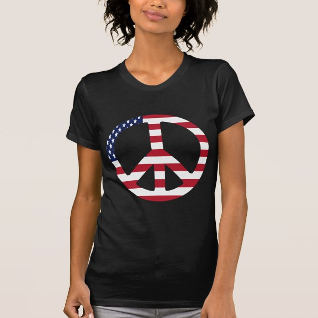 Camiseta EE.UU., amor, unidad, paz_ (Anverso)