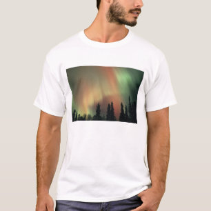 Camiseta EE. UU., área de Fairbanks, Alaska central, Aurora