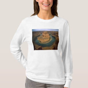 Camiseta EE. UU., Arizona. Horseshoe Bend mostrando erosión