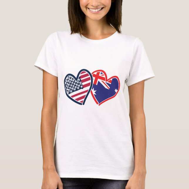 Camiseta EE.UU.—Austrailia-Love (Anverso)